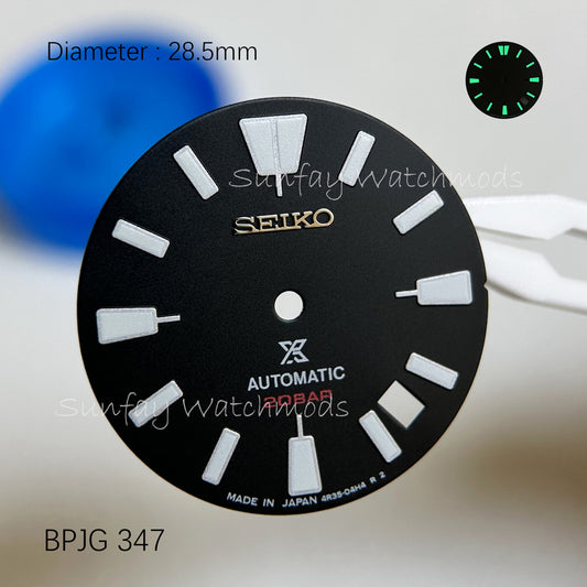 28.5mm Seiko OEM PROSPEX NH35 Dial Watch Mods SRPH15K1