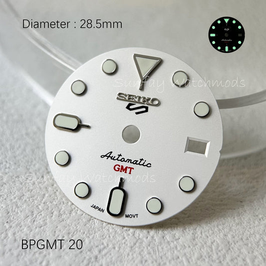 28.5mm Sports Seiko OEM NH34 Dial Watch Mods SKX007