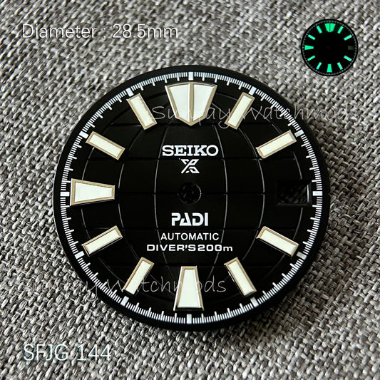 Seiko OEM PADI co-branded Samurai/Turtle watch dial custom watch SRPG19K1/SRPG19K1