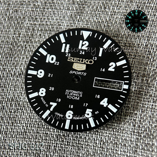 28.5mm 5 Sports Pilot NH36 Dial Watch Accessories Customized Watch