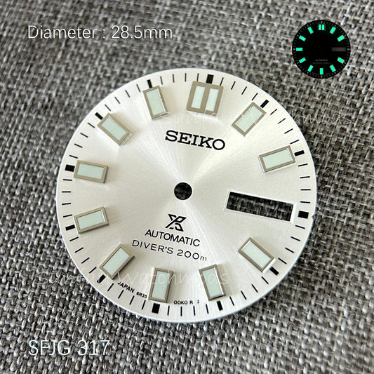 28.5mm Seiko OEM Prospex Day-date NH36 Dial Watch Accessories Custom Watch SPB051