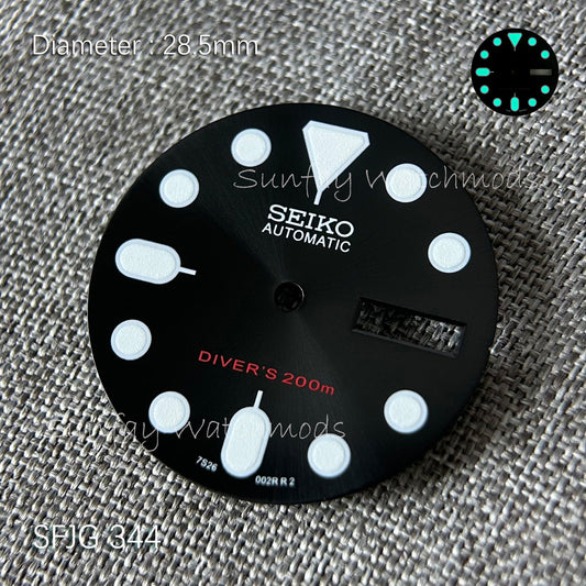 28.5mm Sun texture Seiko OEM NH36 Dial Watch Mods Custom watch