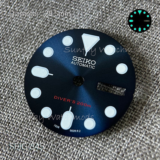 28.5mm Sun texture Seiko OEM NH36 Dial Watch Mods Custom watch