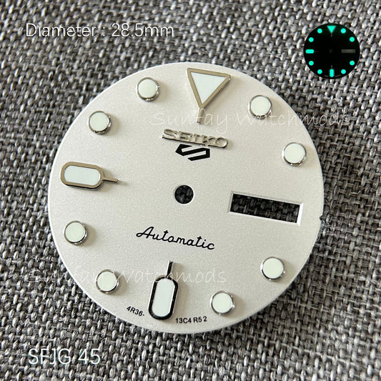 28.5mm 5 Sports Seiko NH36 Dial Watch Mods SRPK29K1