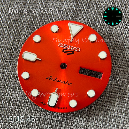 28.5mm 5 Sports Seiko NH36 Dial Watch Mods SRPK29K1