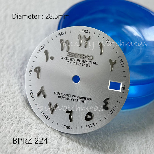 28.5mm Seiko OEM Datejust NH35/NH36 Arabic Dial Watch Mods