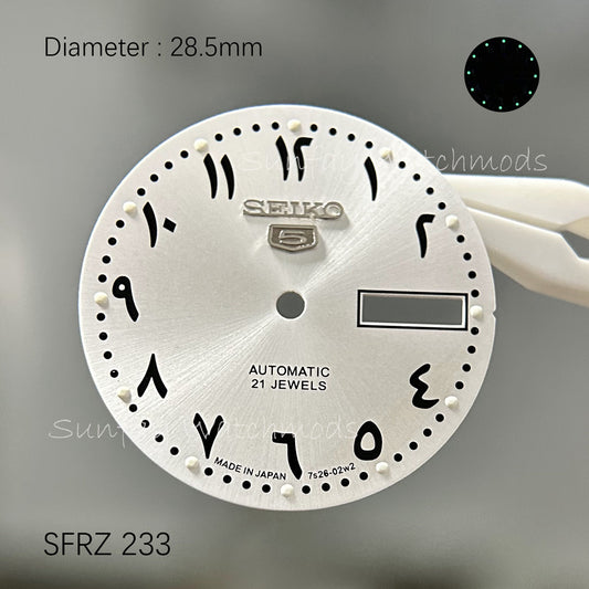 28.5mm Arabic NH36 SEIKO OEM Dial Watch Accessories Mods