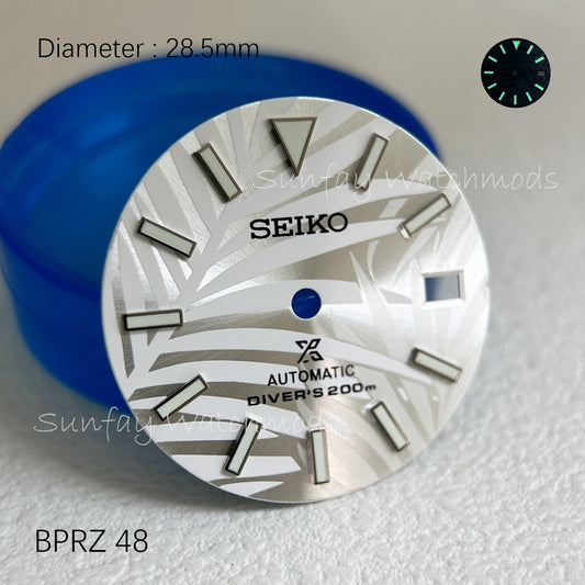 28.5mm Bamboo Leaf Texture DATE JUST NH35 SEIKO OEM Dial WatchMods