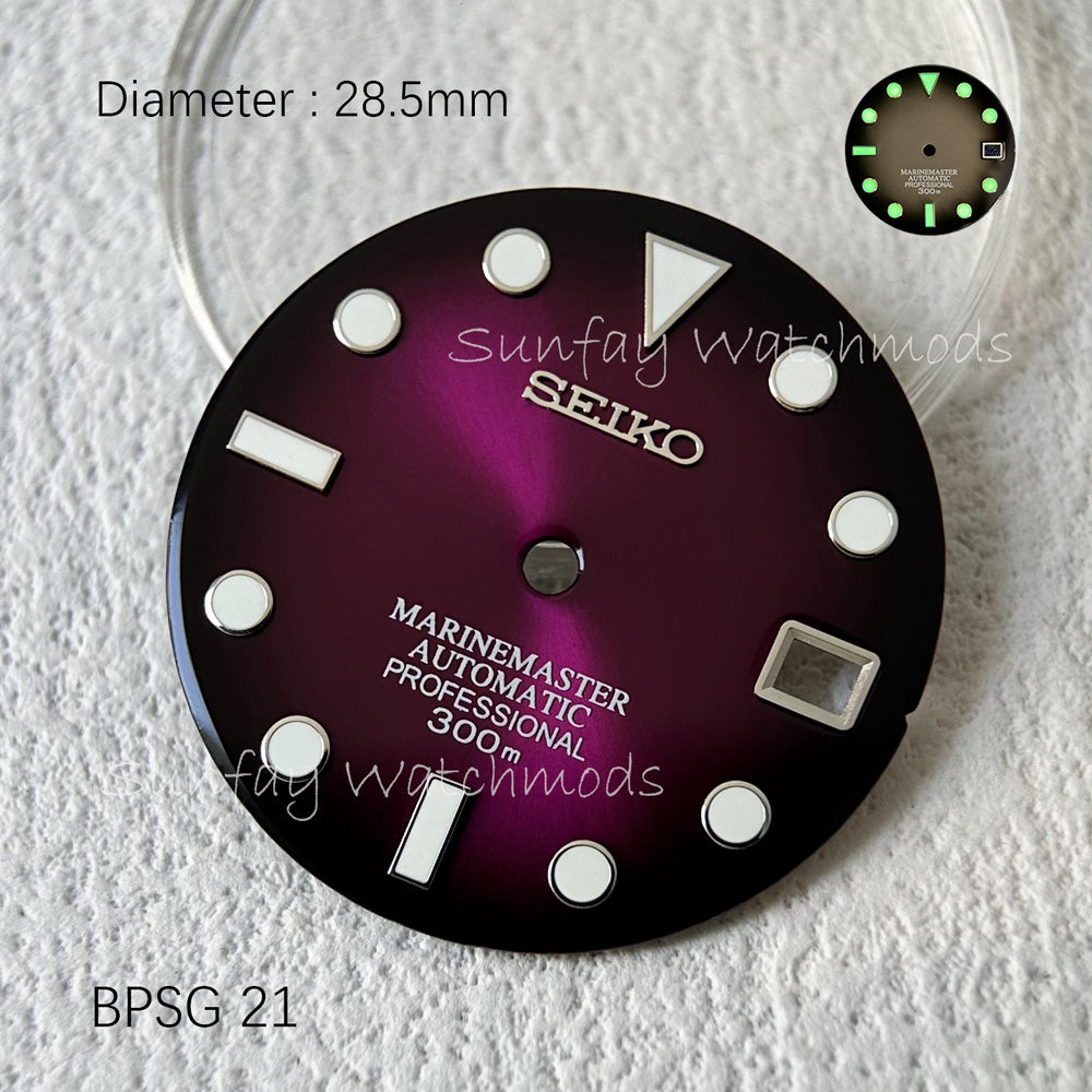 28.5mm Arabic NH35 SEIKO OEM Dial WatchMods – sunfaywatchmods