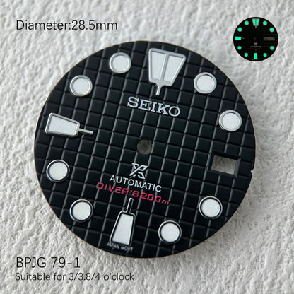 Seiko OEM Waffle Cake Dial For NH35/NH36 movement watch accessories Customized watch