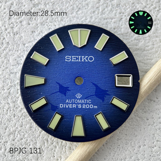 28.5mm Seiko OEM Samurai Devil Fish Luminous Dial SRPF79