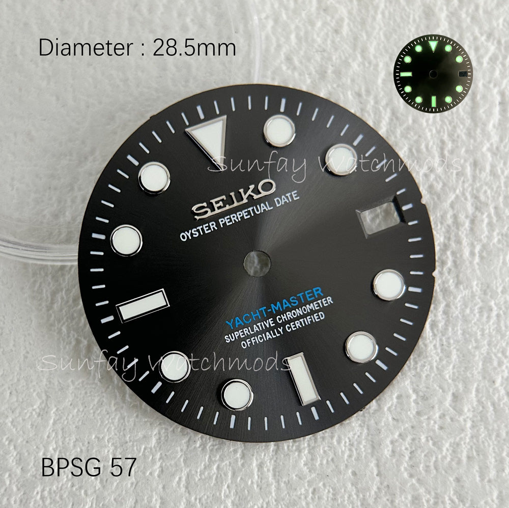 28.5mm NH35 YACHT-MASTER Seiko OEM Dial WatchMods