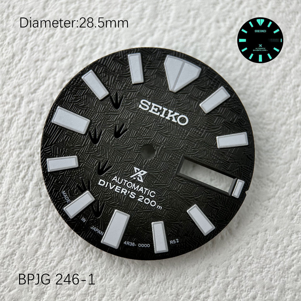 Seiko OEM Prospex Samurai 3D Printed Texture NH36 Movement Dial