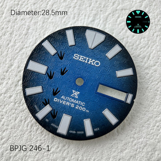 Seiko OEM Prospex Samurai 3D Printed Texture NH36 Movement Dial