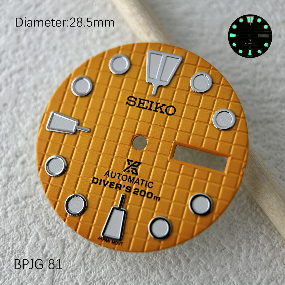 Seiko OEM Waffle Cake Dial For NH35/NH36 movement watch accessories Customized watch