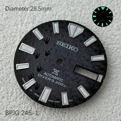 Seiko OEM Prospex Samurai 3D Printed Texture NH36 Movement Dial