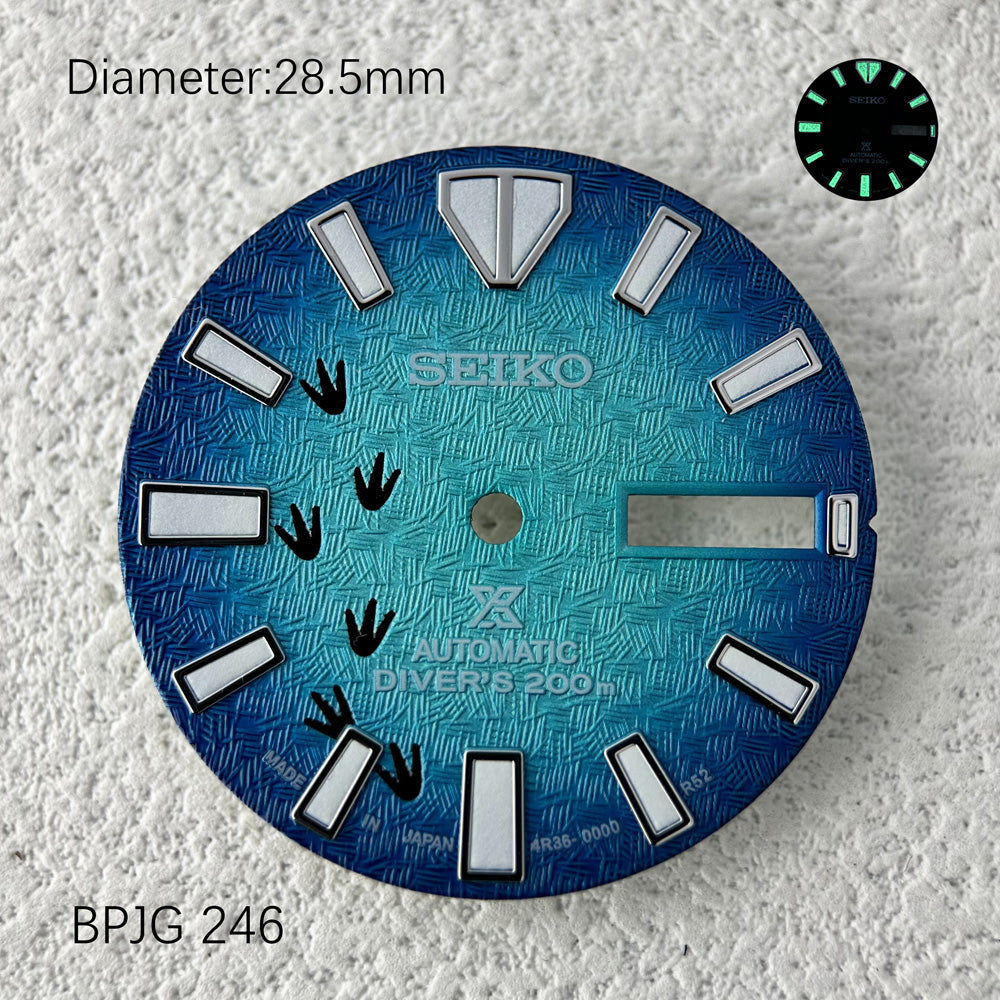 Seiko OEM Prospex Samurai 3D Printed Texture NH36 Movement Dial