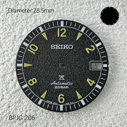 28.5mm Seiko OEM Dial Digital Index NH35 Watch Mods