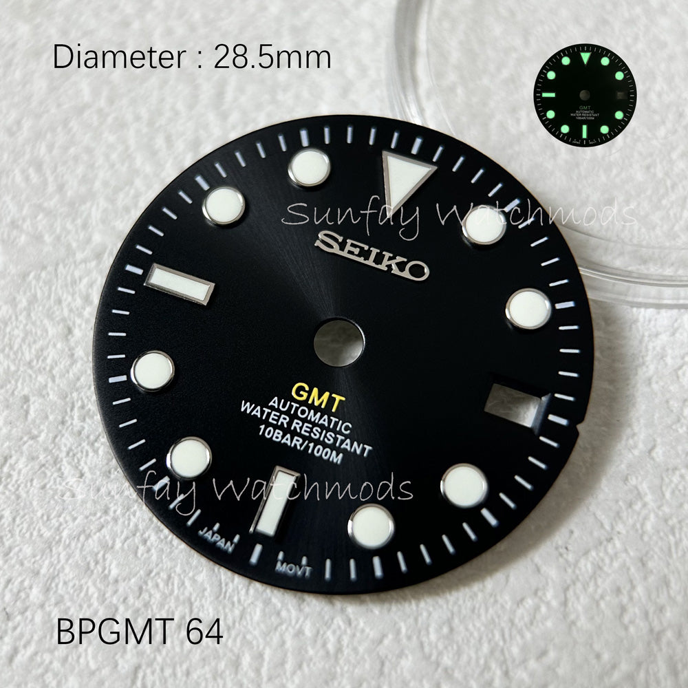 28.5mm GMT NH34 SEIKO OEM Dial WatchMods