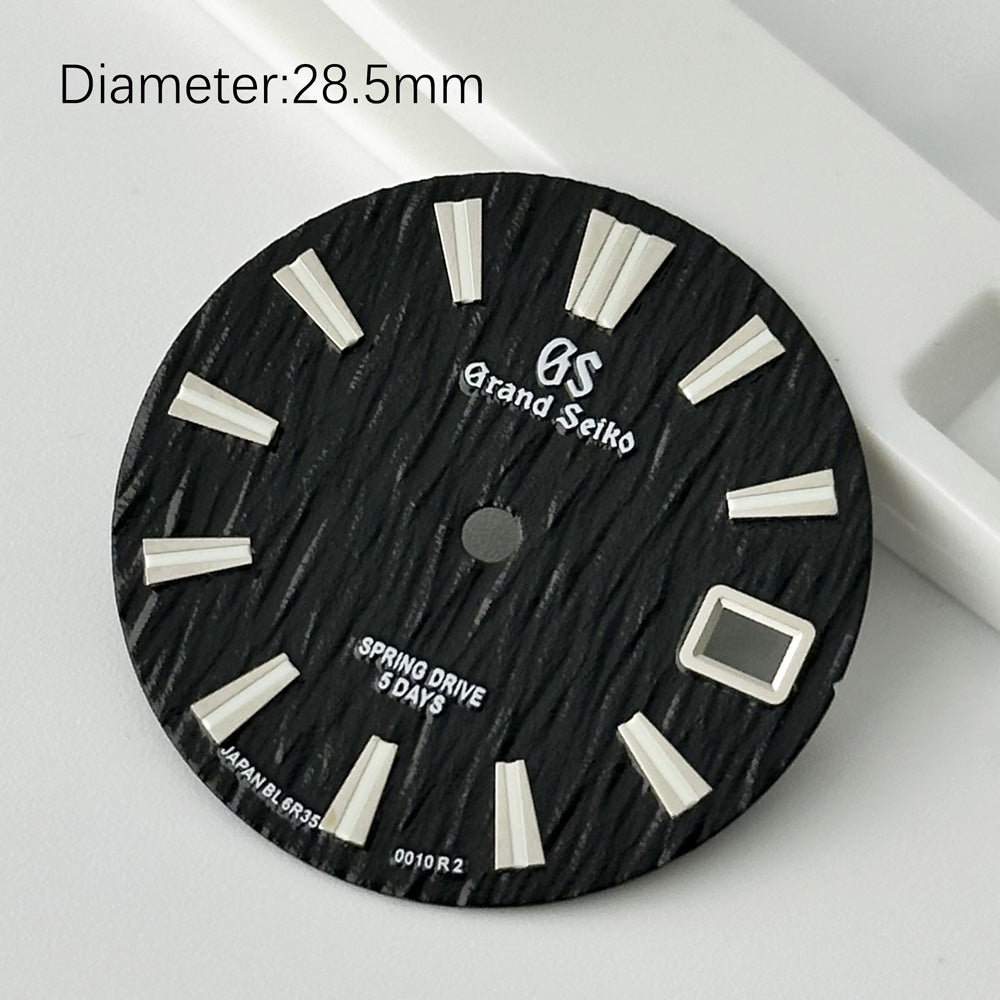 28.5mm GS logo white birch forest pattern suitable for NH35