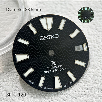 Seiko OEM Prospex Samurai Index Dial NH35 Automatic Movement Green Luminous