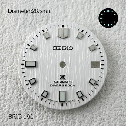 Seiko OEM Prospex Save The Sea Glacier Texture Square Index Dial