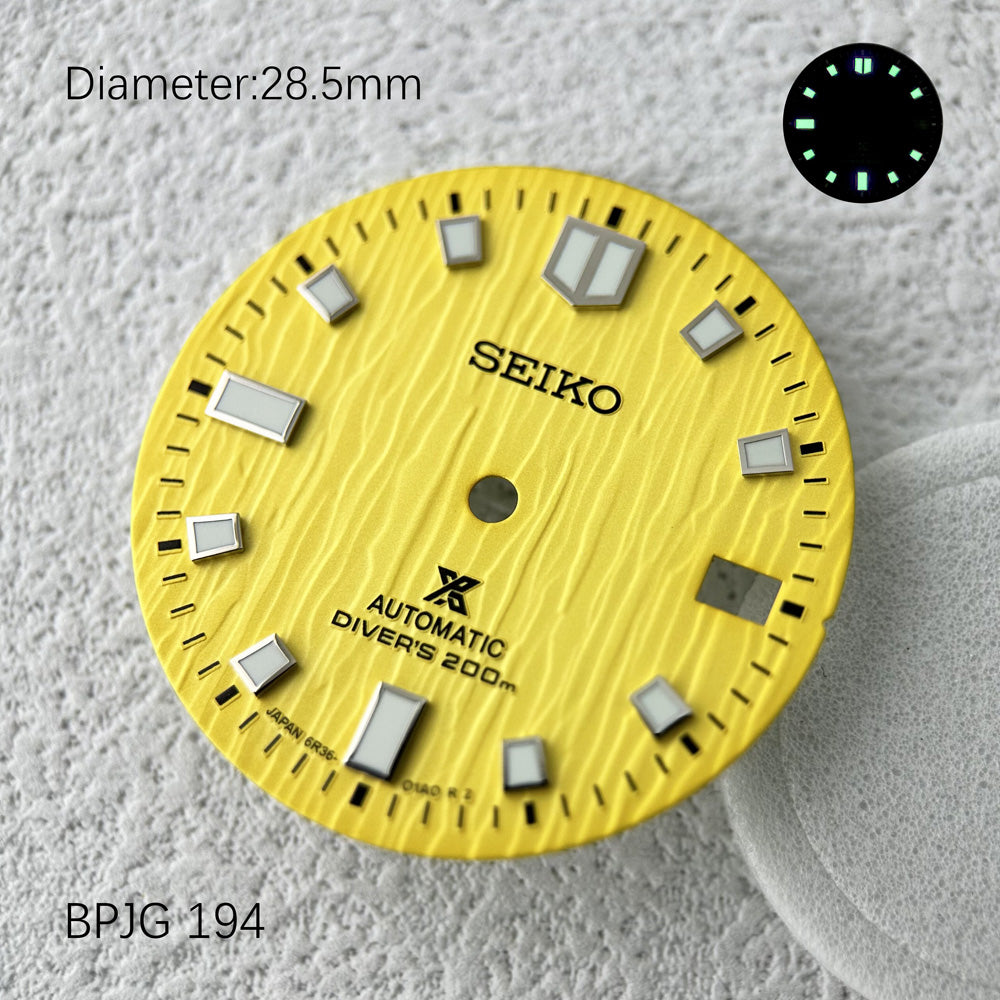 Seiko OEM Prospex Save The Sea Glacier Texture Square Index Dial