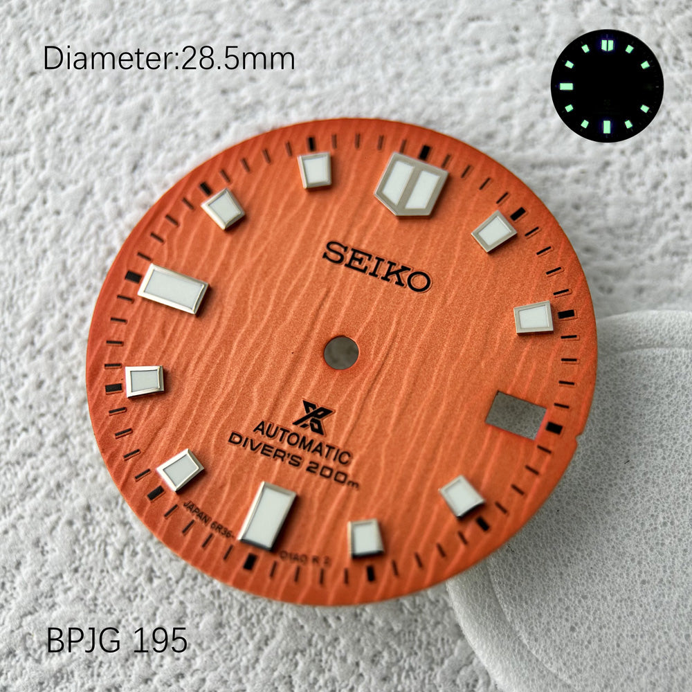 Seiko OEM Prospex Save The Sea Glacier Texture Square Index Dial