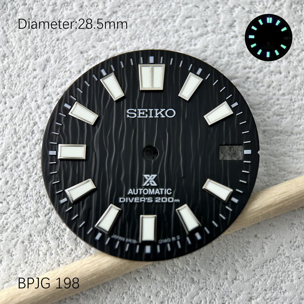 Seiko OEM Prospex Save The Sea Glacier Texture Rectangle Index Dial