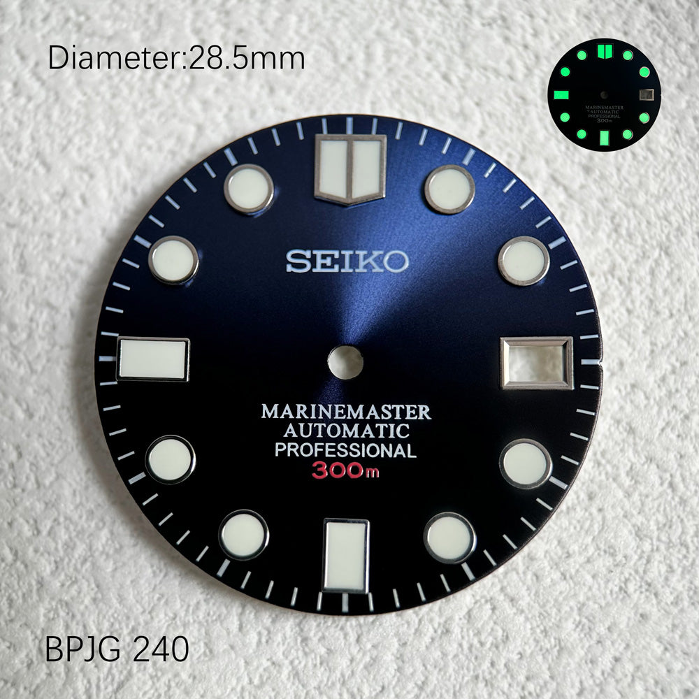 28.5mm Seiko OEM Turtle Retrofit NH35 Dial Watch Mods