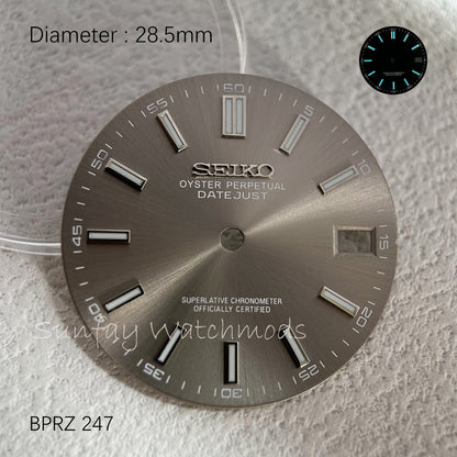 28.5mm Seiko OEM DATE JUST Dial Watchmods Custom Watch