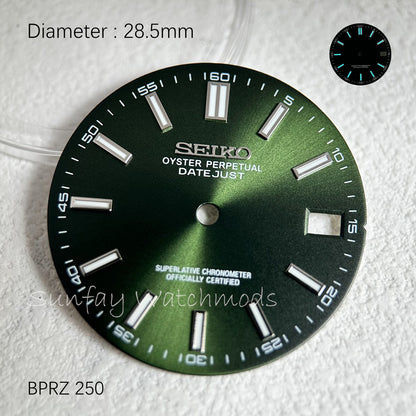 28.5mm Seiko OEM DATE JUST Dial Watchmods Custom Watch