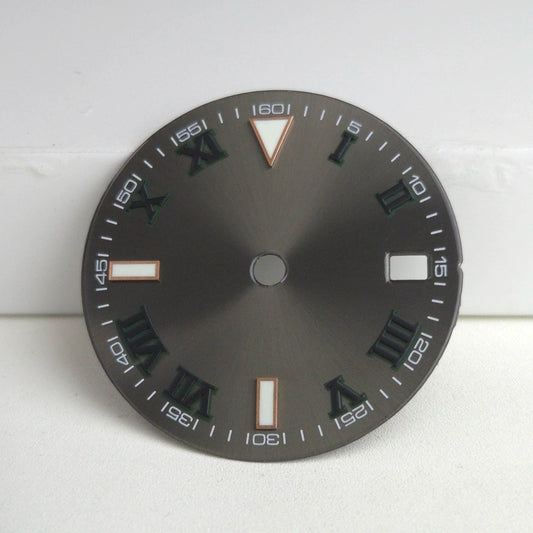 29mm sterile (without logo) green luminous NH35 Wimbledon dial