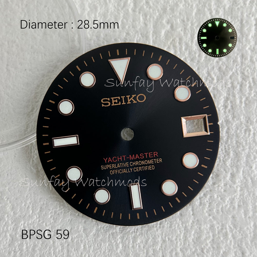 28.5mm NH35 YACHT-MASTER Seiko OEM Dial WatchMods